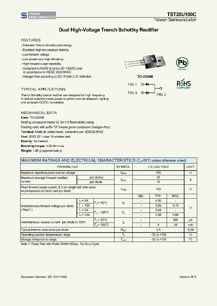 TST20U100C_8252558.PDF Datasheet