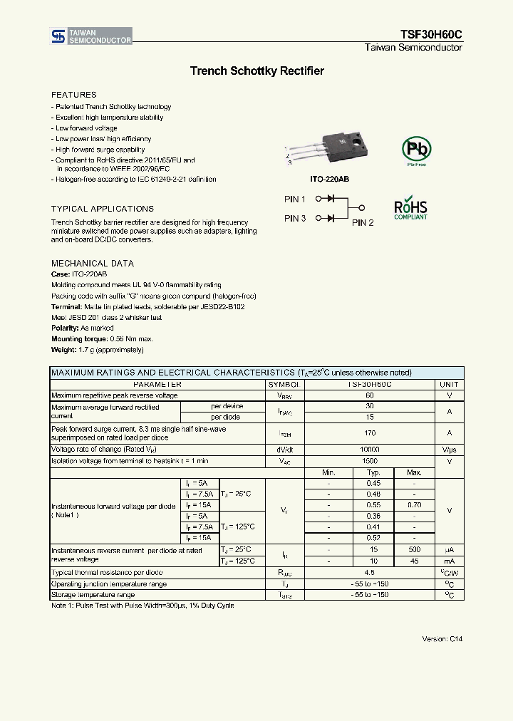 TSF30H60C_8252761.PDF Datasheet