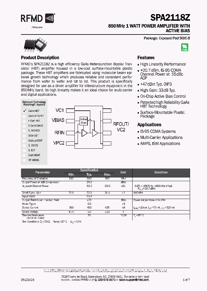 SPA2118Z-EVB1_8254311.PDF Datasheet