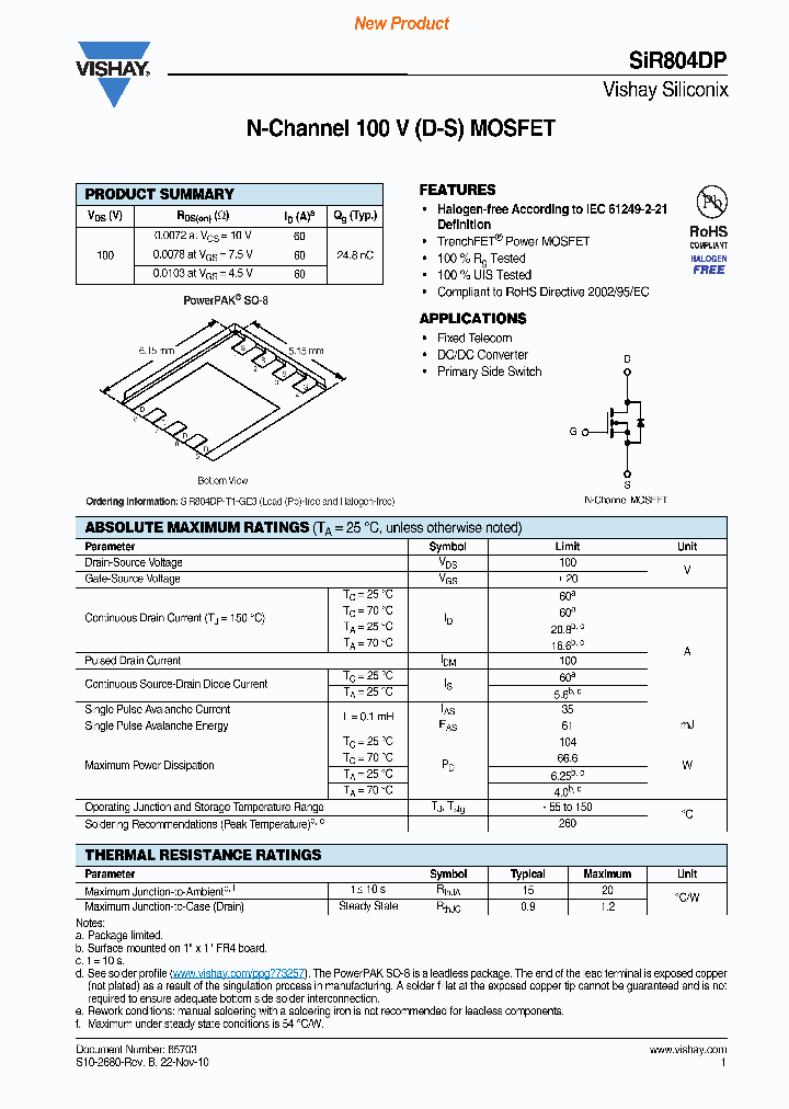 SIR804DP_8255164.PDF Datasheet