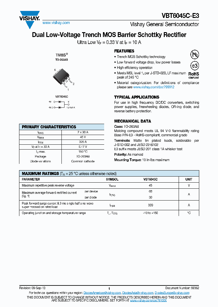 VBT6045C-E3-8W_8255541.PDF Datasheet