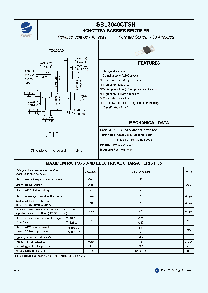 SBL3040CTSH_8257364.PDF Datasheet
