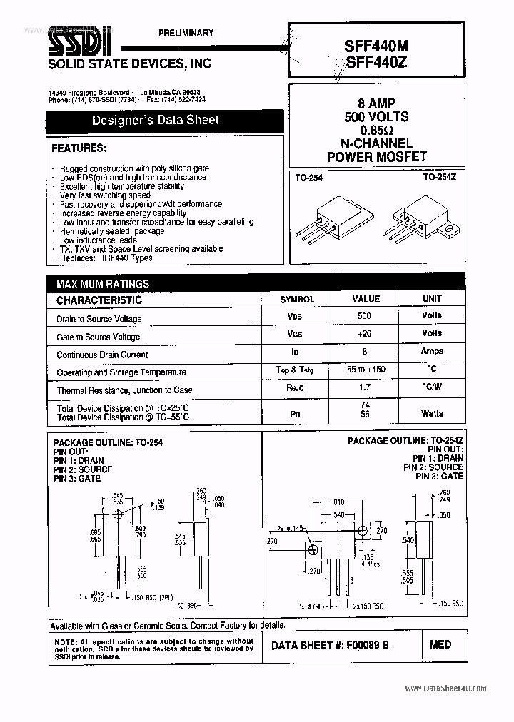 SFF440Z_7858832.PDF Datasheet
