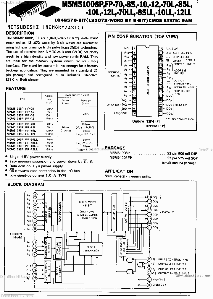 M5M51008P_7865113.PDF Datasheet