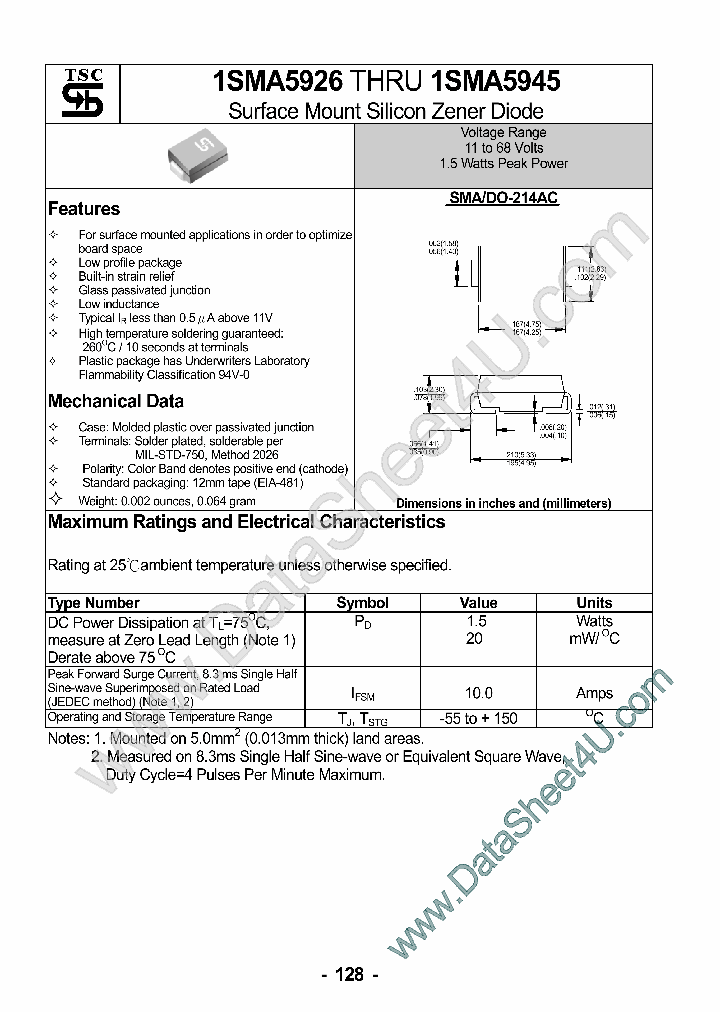 1SMA593X_7866689.PDF Datasheet