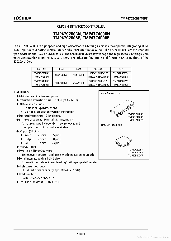 TMP47C400BF_7870793.PDF Datasheet