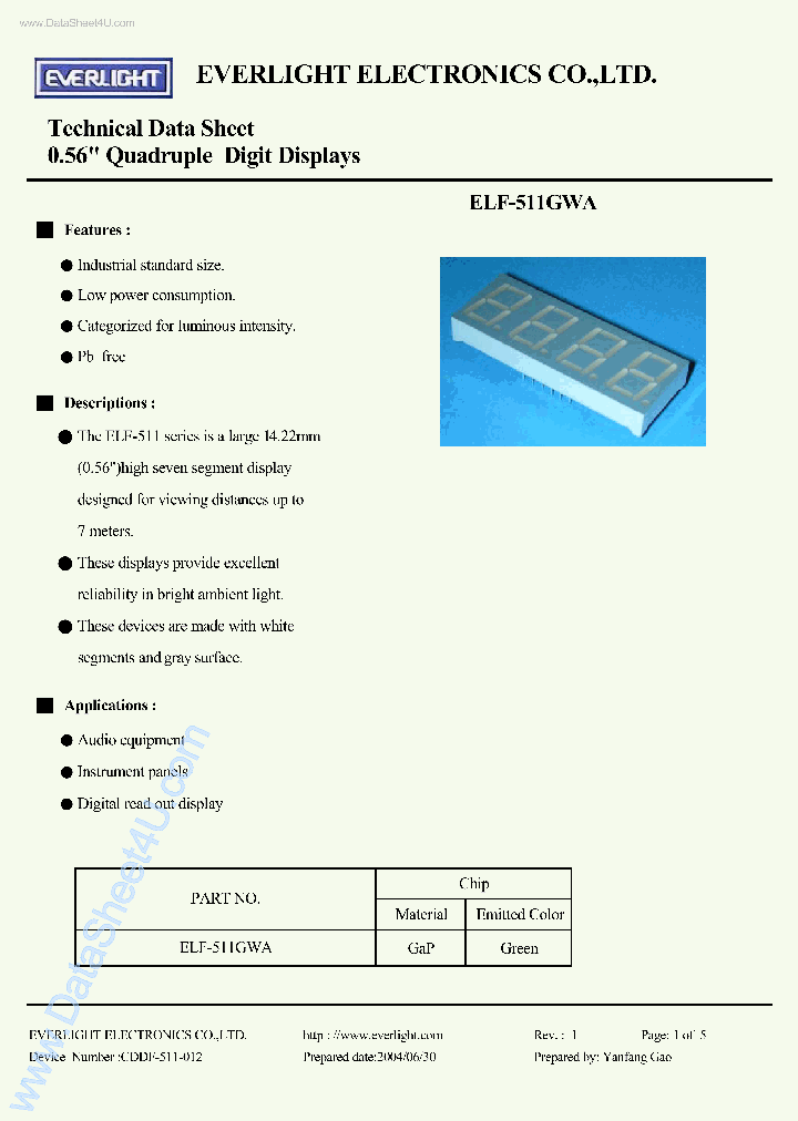 ELF511GWA_7867312.PDF Datasheet