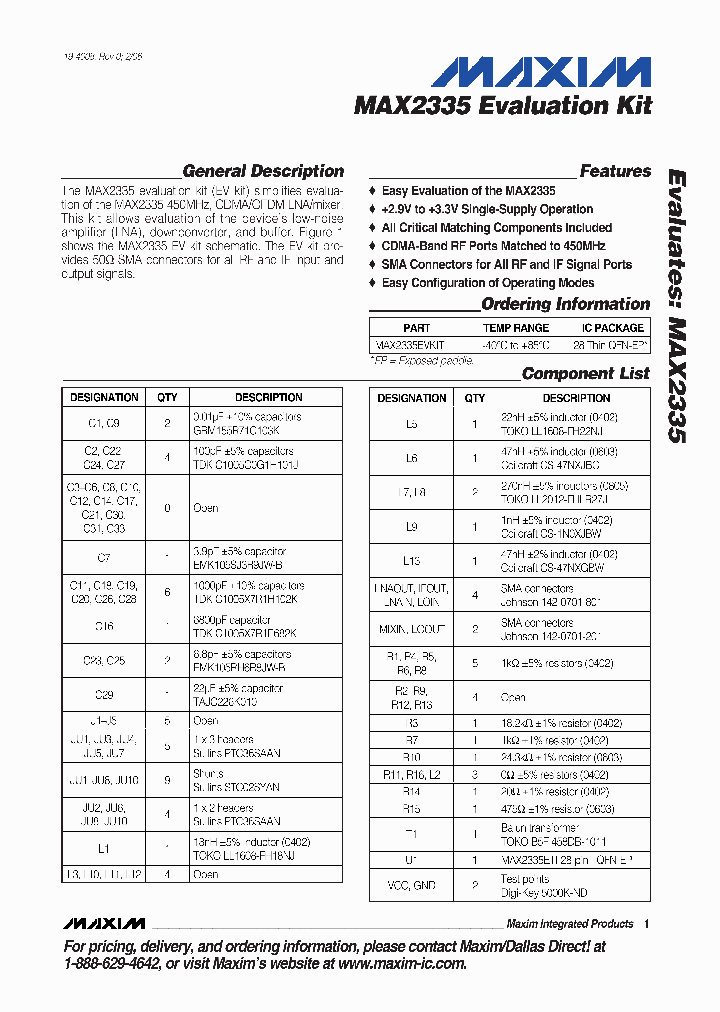 MAX2335EVKIT_8257422.PDF Datasheet