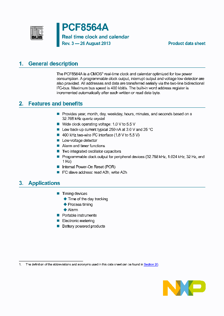 PCF8564ACX9_8272177.PDF Datasheet