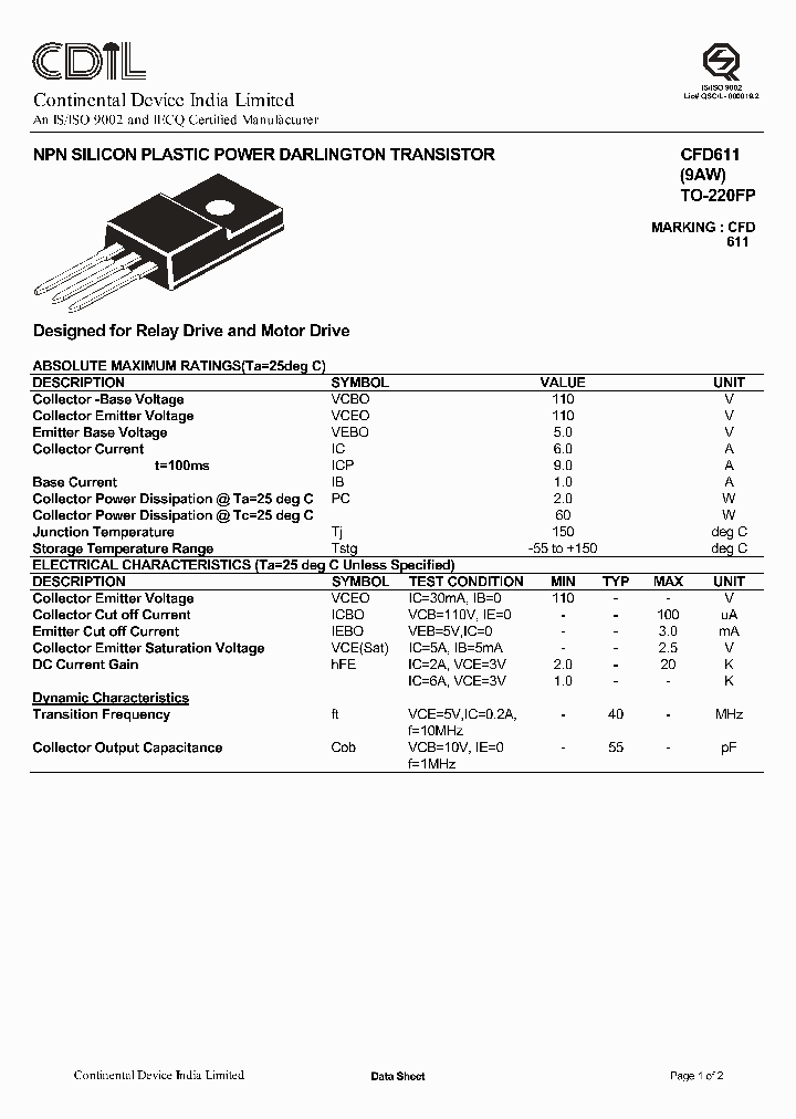 CFD611_8268546.PDF Datasheet