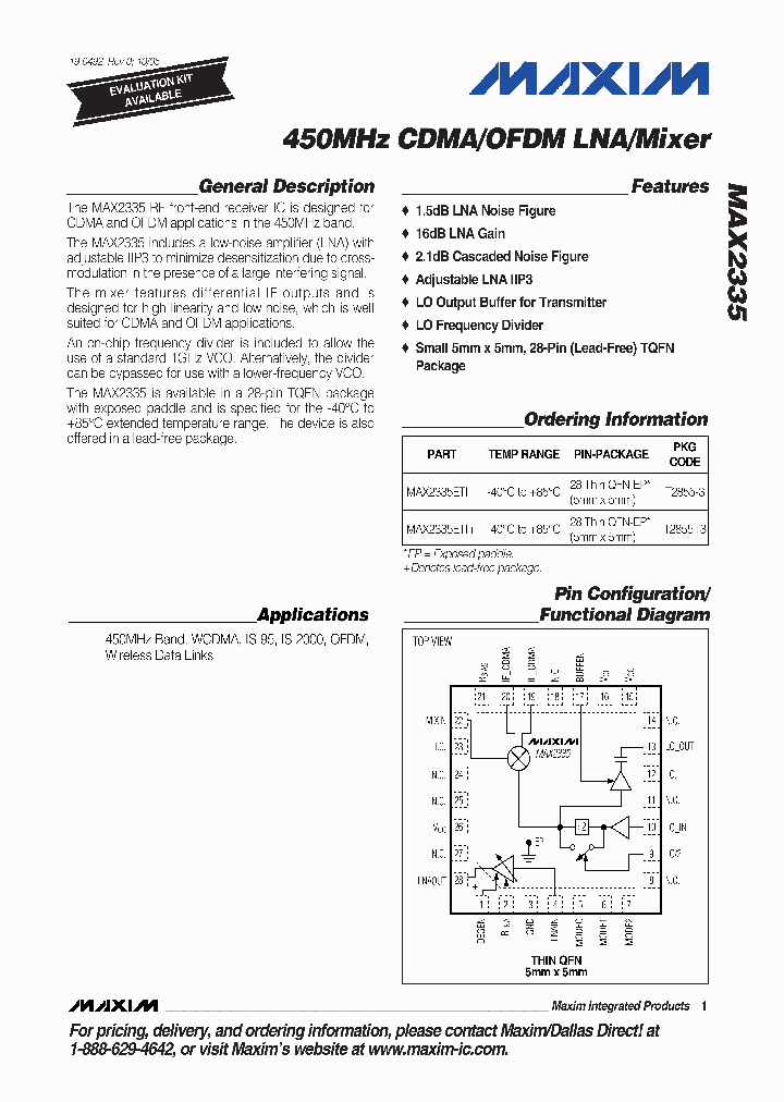 MAX2335ETI_8257421.PDF Datasheet