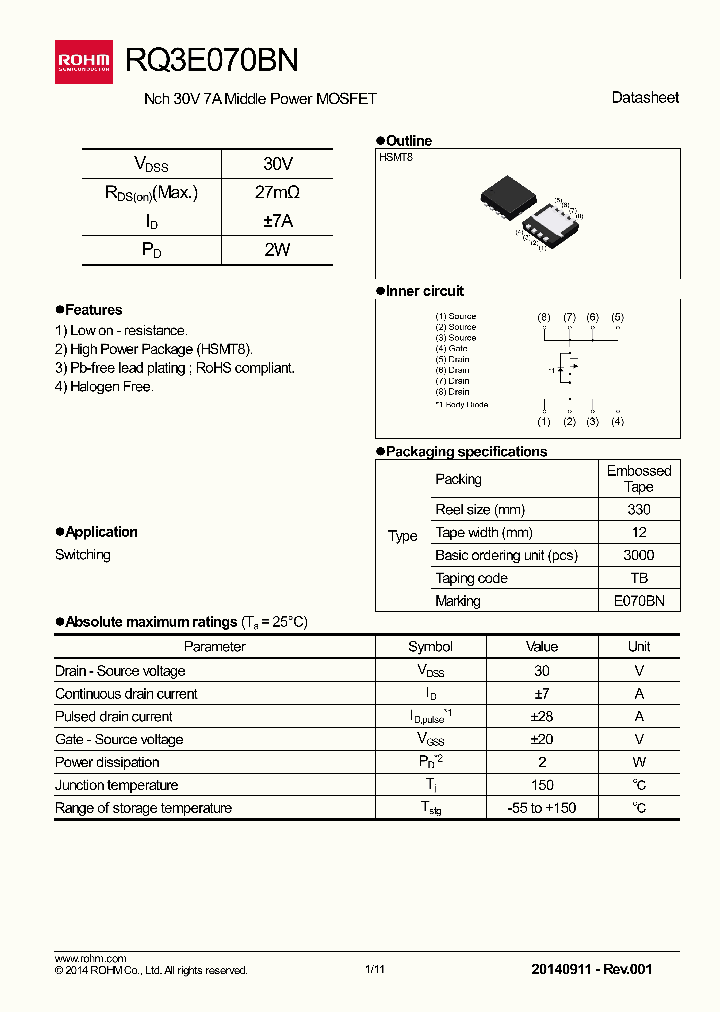 RQ3E070BN_7877401.PDF Datasheet
