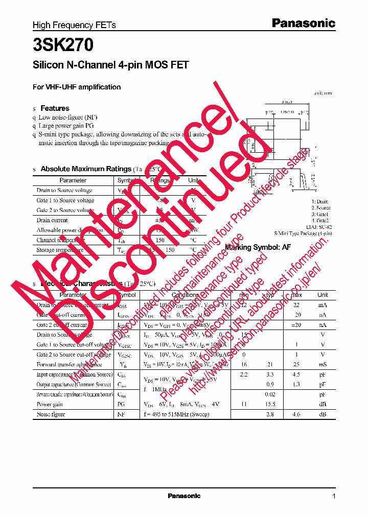 3SK0270_8281264.PDF Datasheet