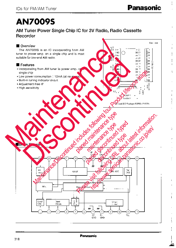 AN7009S_8281838.PDF Datasheet