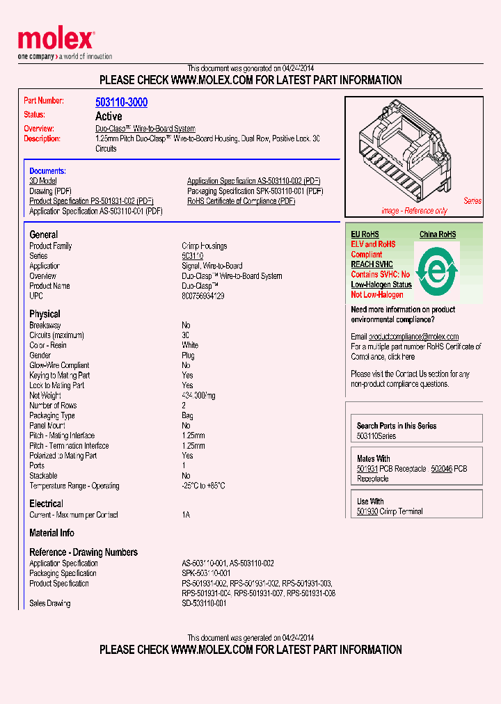 503110-3000_8281958.PDF Datasheet