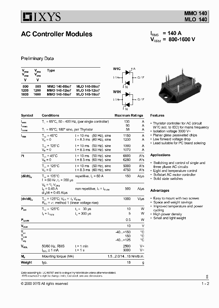 MMO140-14IO7_8282566.PDF Datasheet