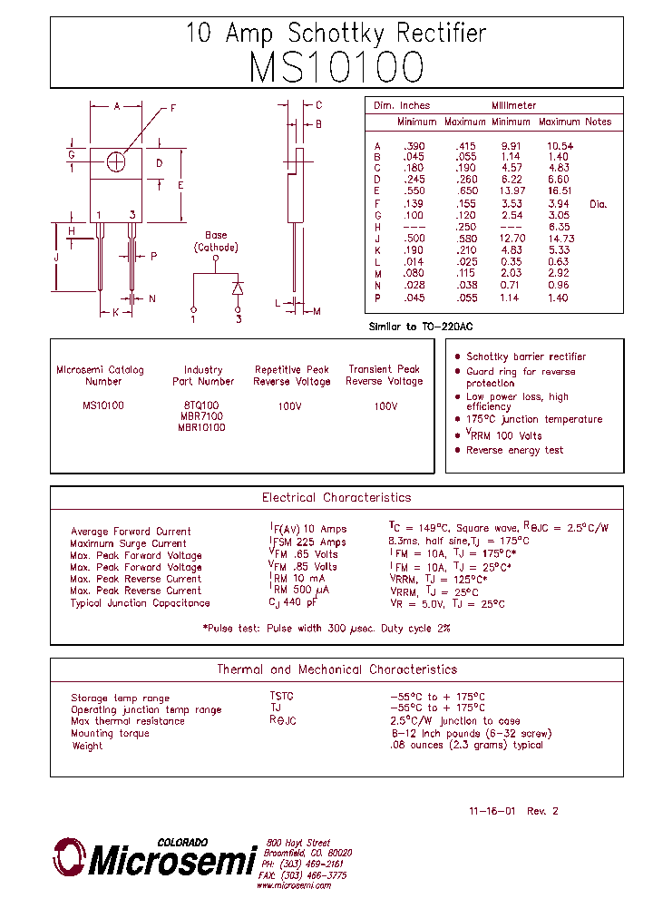 MBR7100_8284253.PDF Datasheet