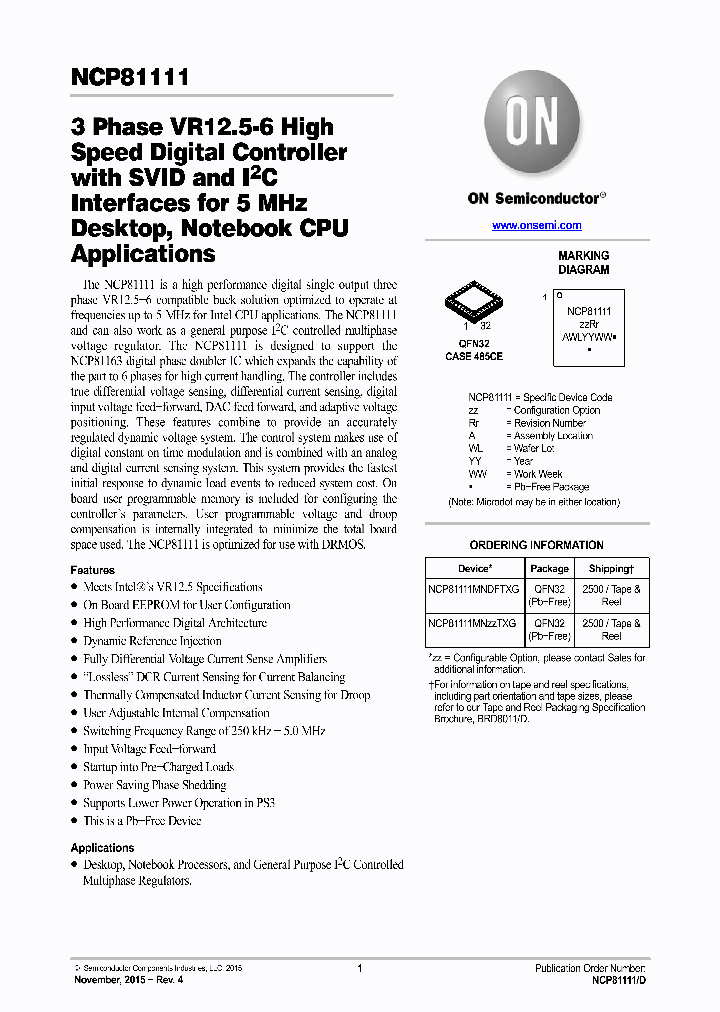 NCP81111_8284660.PDF Datasheet