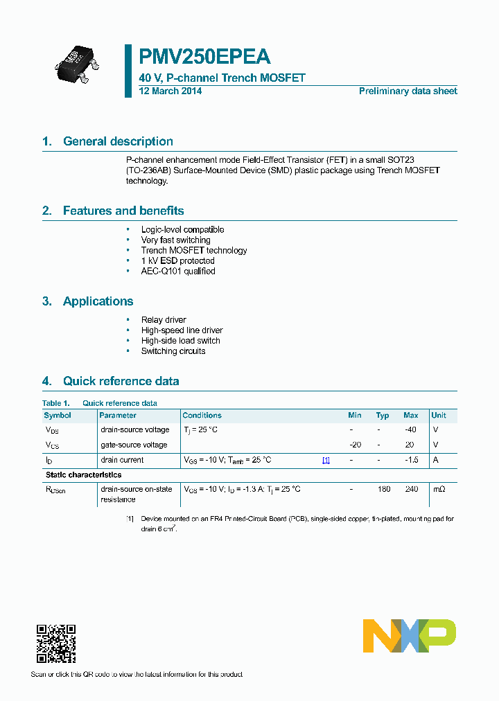 PMV250EPEA_8285935.PDF Datasheet