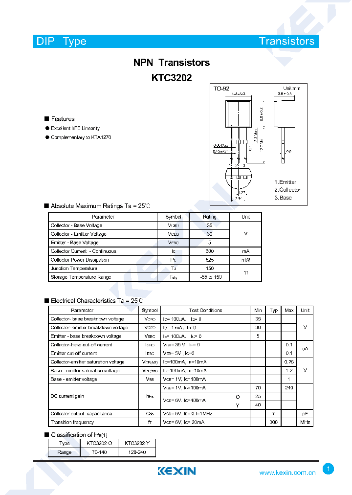 KTC3202-O_8286038.PDF Datasheet