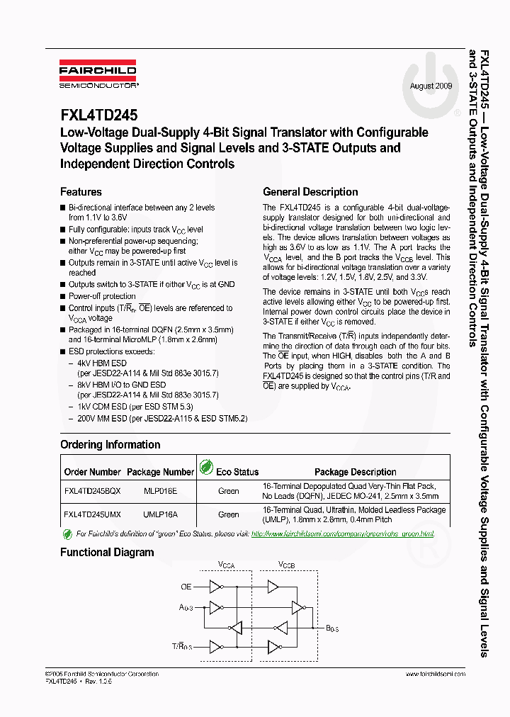FXL4TD245_8286338.PDF Datasheet
