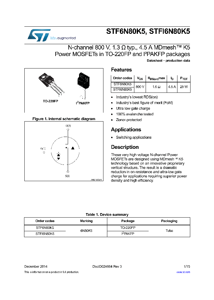 STF6N80K5_8286460.PDF Datasheet