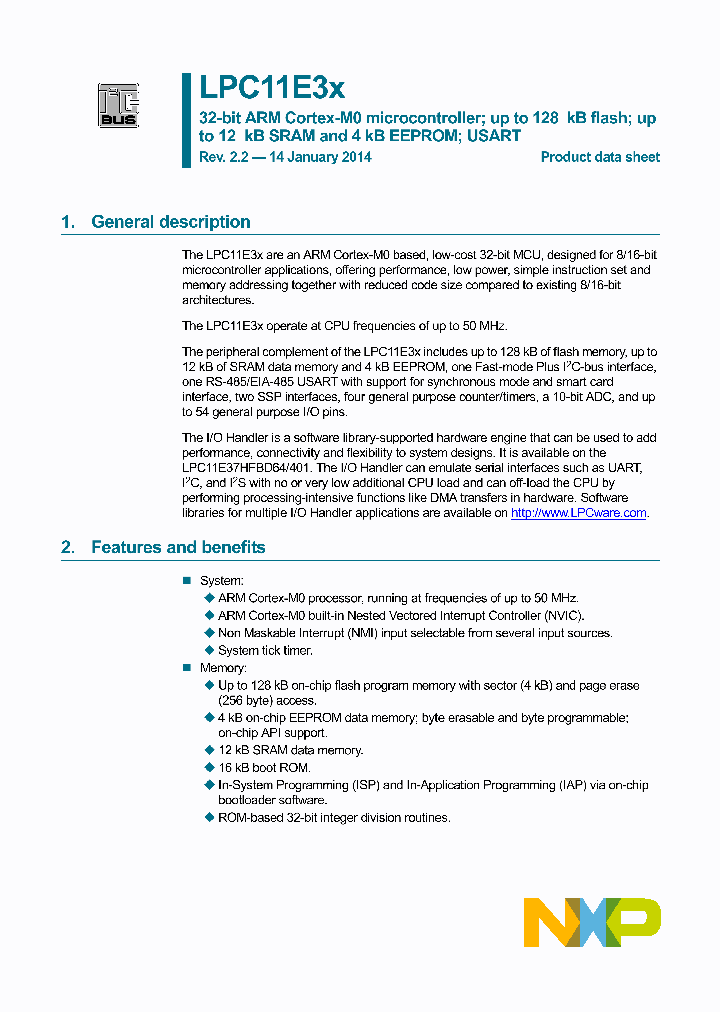 LPC11E36FBD64_8286931.PDF Datasheet