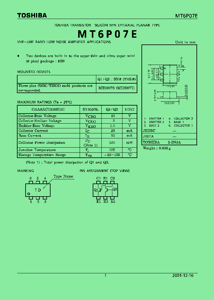 MT6P07E_8287029.PDF Datasheet