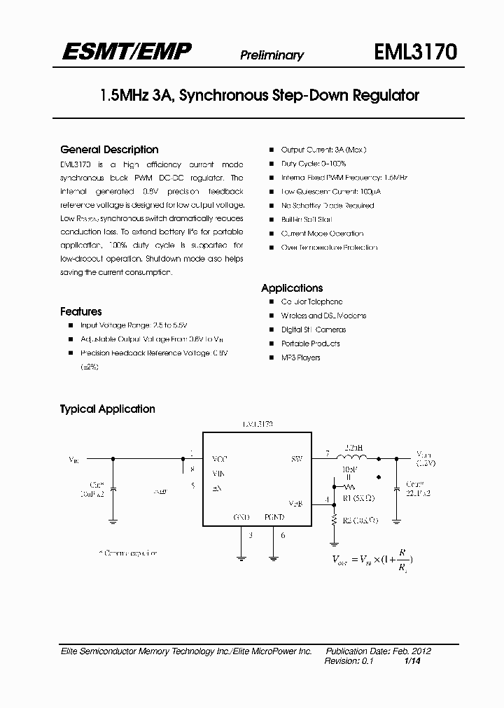 EML3170_7901427.PDF Datasheet