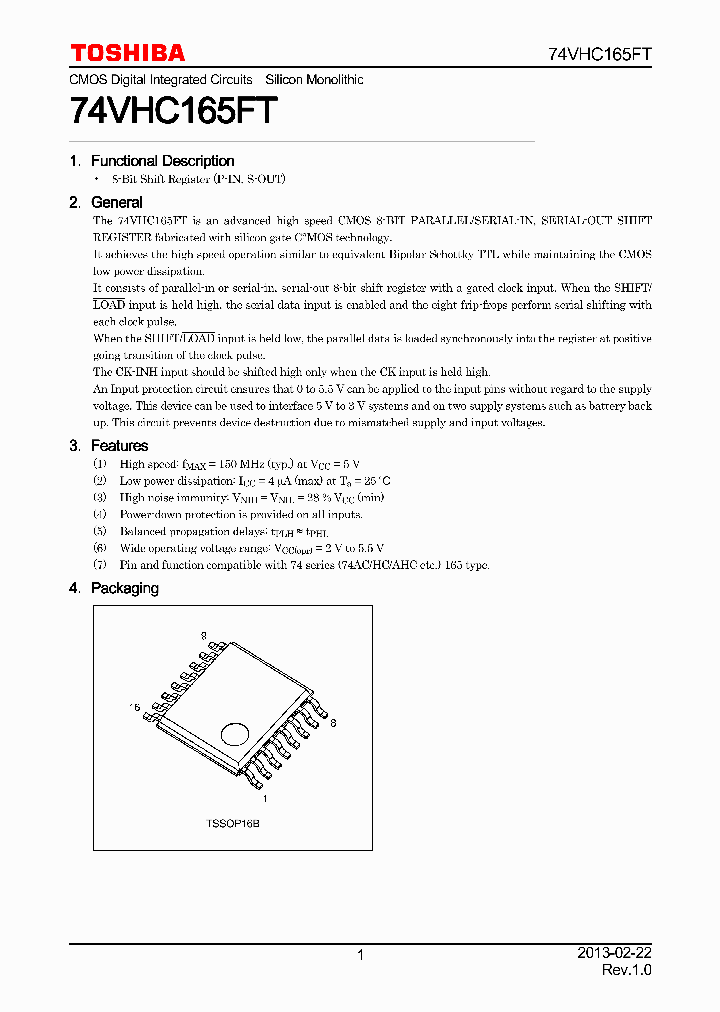 74VHC165FT_8287538.PDF Datasheet