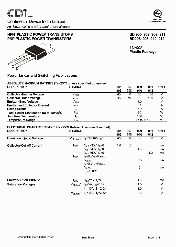 BD908_8287619.PDF Datasheet