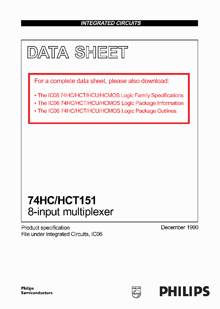 74HC151PW_8287650.PDF Datasheet
