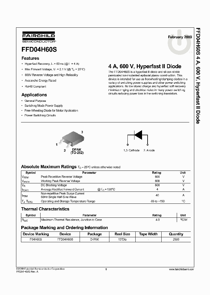 FFD04H60S_8287763.PDF Datasheet