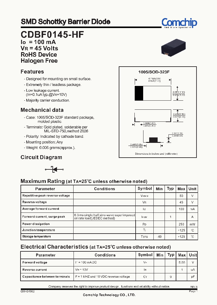 CDBF0145-HF_8288164.PDF Datasheet