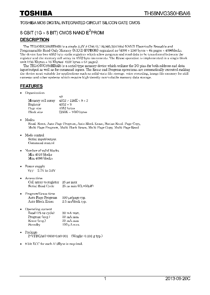 TH58NVG3S0HBAI6_8288271.PDF Datasheet