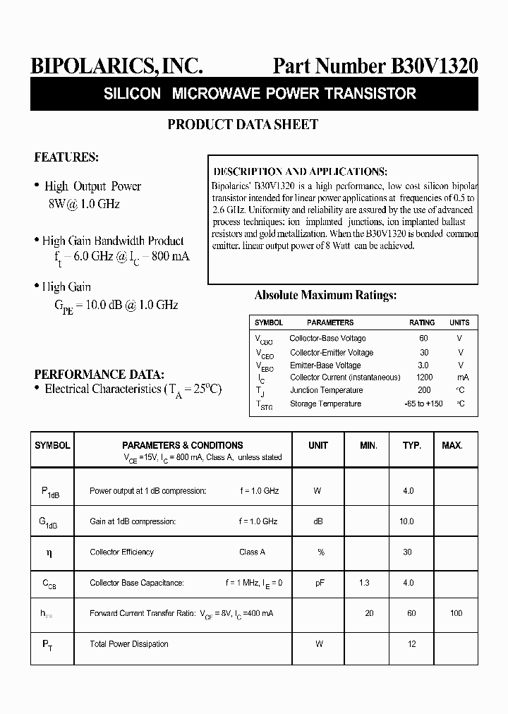 B30V1320_8289551.PDF Datasheet