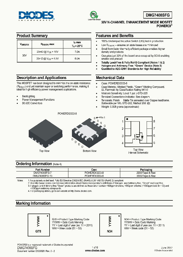 DMG7408SFG-7_8289650.PDF Datasheet