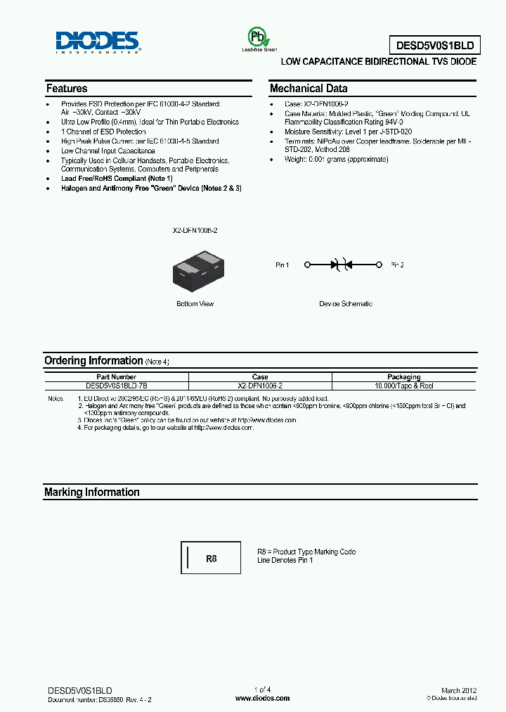 DESD5V0S1BLD_8289751.PDF Datasheet