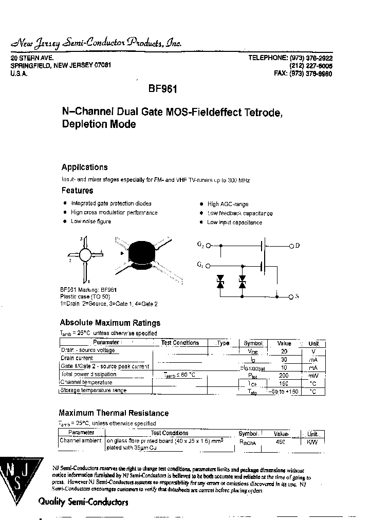 BF961_8289825.PDF Datasheet