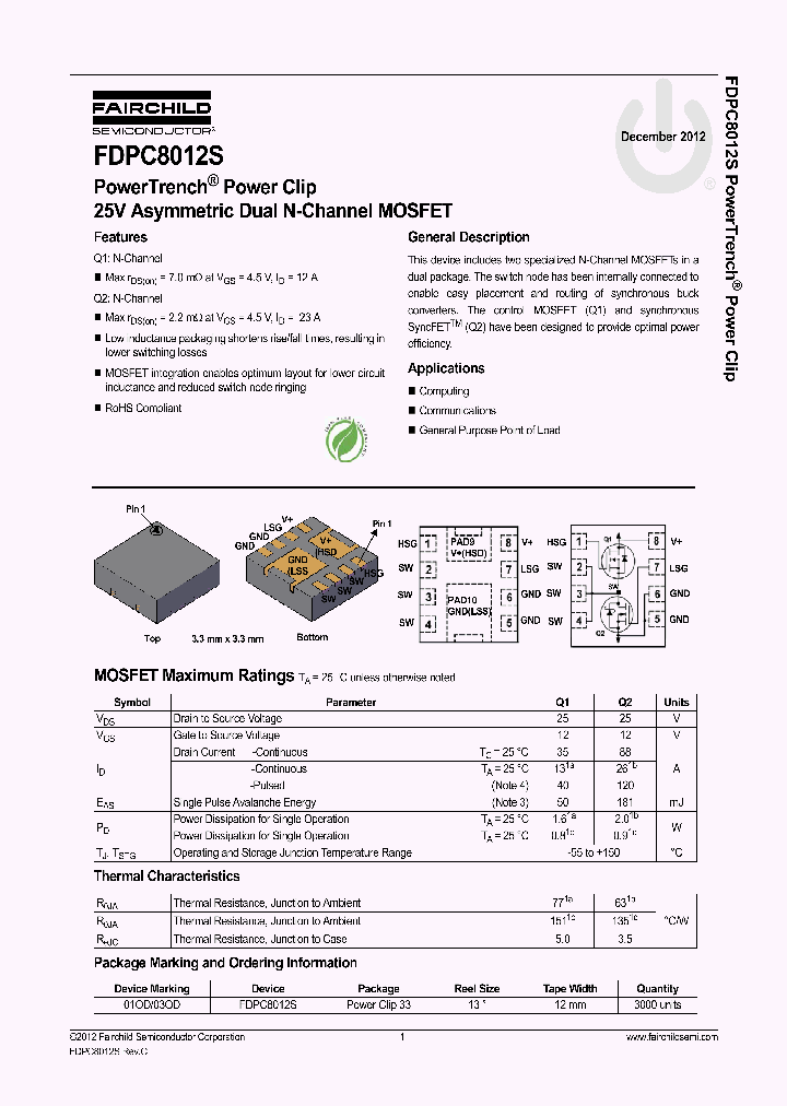 FDPC8012S_8290800.PDF Datasheet
