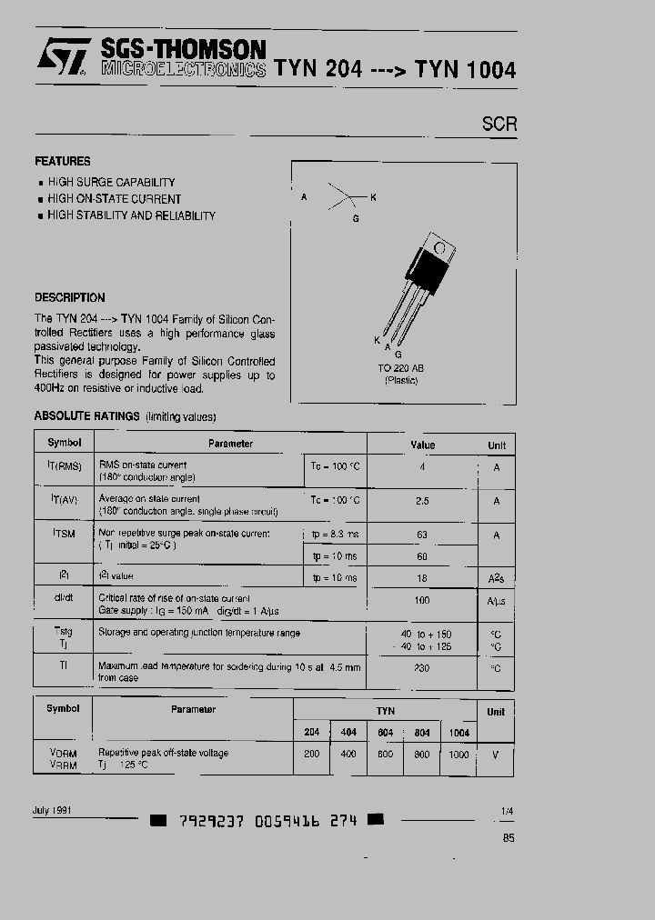 TYN1004_8291510.PDF Datasheet