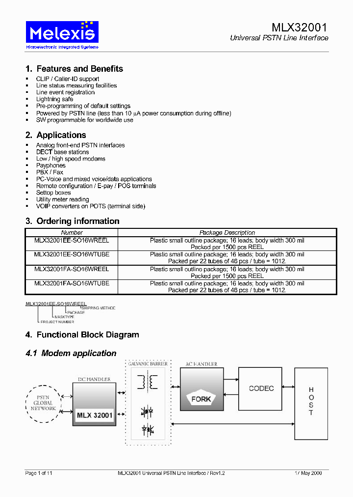 MLX32001EE-SO16WREEL_8291829.PDF Datasheet