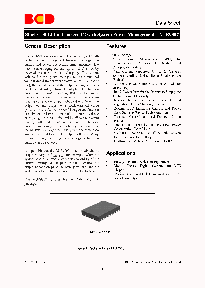 AUR9807DFGD_8292355.PDF Datasheet