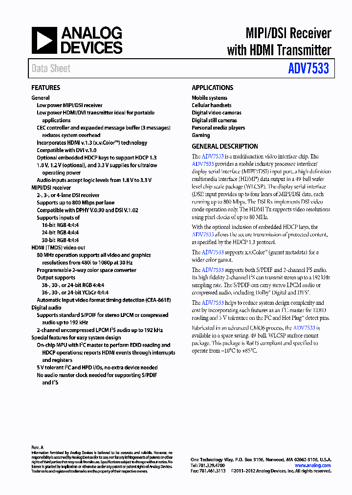 ADV7533_8293545.PDF Datasheet