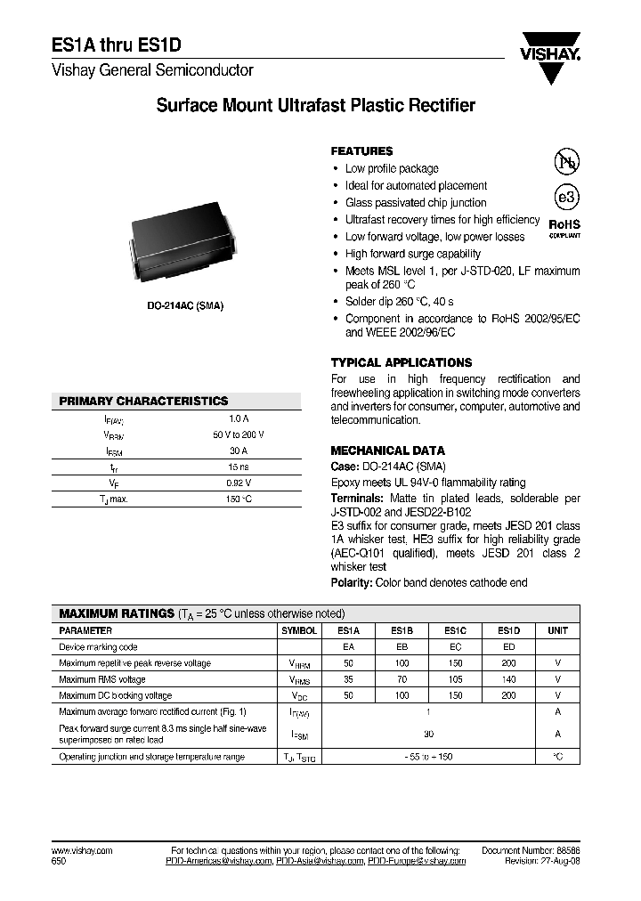 ES1D-E3-11T_8293501.PDF Datasheet
