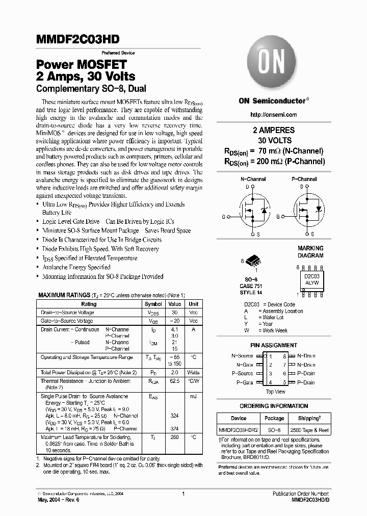 MMDF2C03HDR2_8293979.PDF Datasheet