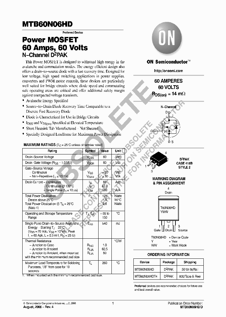 MTB60N06HD_8294043.PDF Datasheet