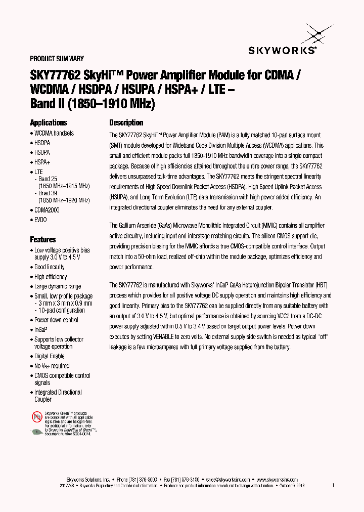 SKY77762_8294885.PDF Datasheet