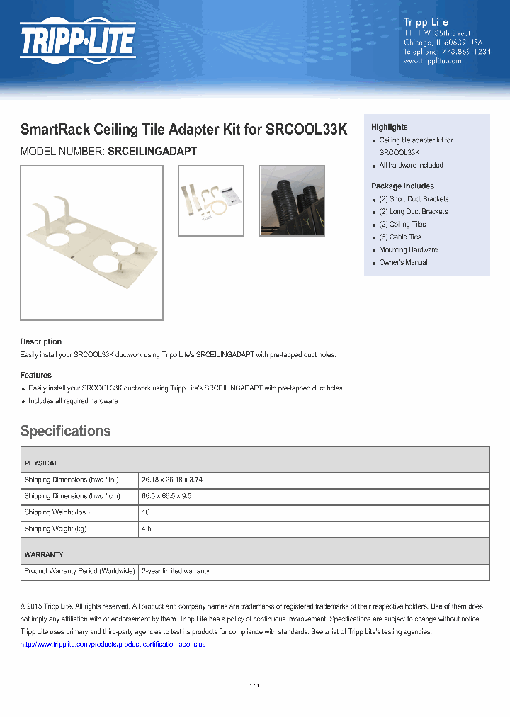 SRCEILINGADAPT_8295525.PDF Datasheet