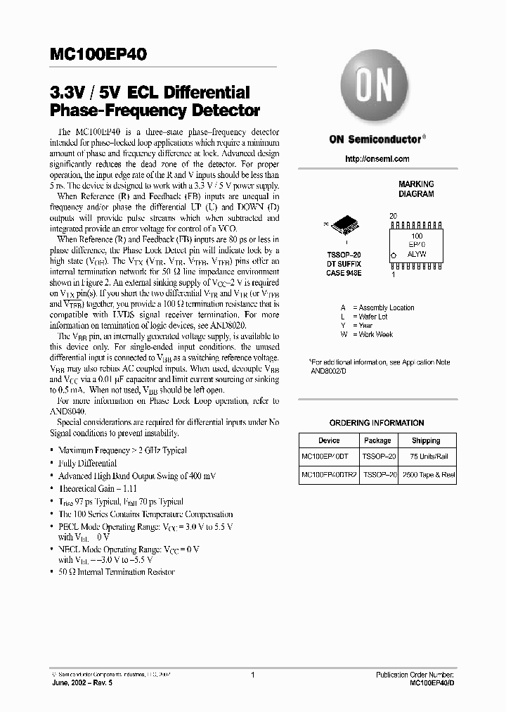 MC100EP40-D_8296038.PDF Datasheet